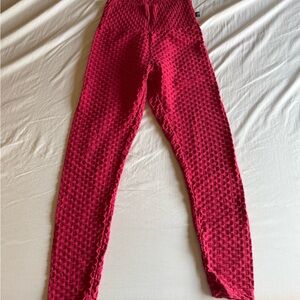 Born Primitive Women’s Textured High-Waist Jeggings - Fuchsia